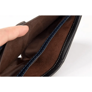 Simple Thin Leather Card Holders Vintage Brown Small Men Business Wallets Classic Design Wallets For Men