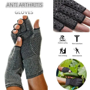 Simple Winter Arthritis Gloves Unisex Classic Anti Arthritis Therapy Gloves Compression  Fingerless Gloves