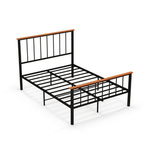 Bed Frame with Headboard and Footboard-Full Size