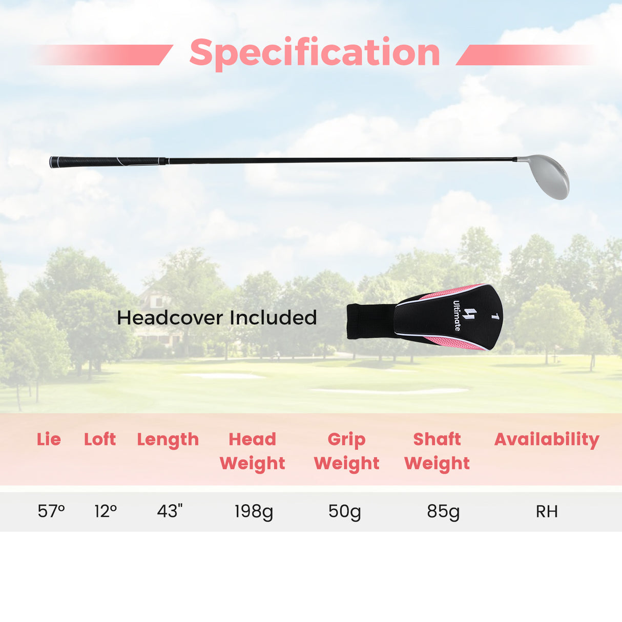 12 ° Individual Driver Golf Club for Women 460CC