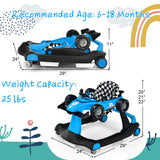 5-in-1 Baby Walker with Adjustable Height and Speed for Boys Girls 6-18 Months