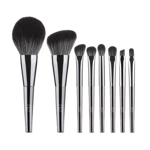 Sizzling 11/8pcs Natural Hair Green Makeup Brushes Foundation Powder Eyeshadow Eyebrow Brush Set Profesional Cosmetic Tool
