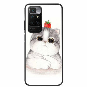 Slim Silicone Matte Phone Cases Thin Gel Back Cover Shockproof For Xiaomi Redmi 10 Case Marble Soft Silicone Back Case for Xiomi Redmi 10 Phone Cover Redmi10 Prime 2022