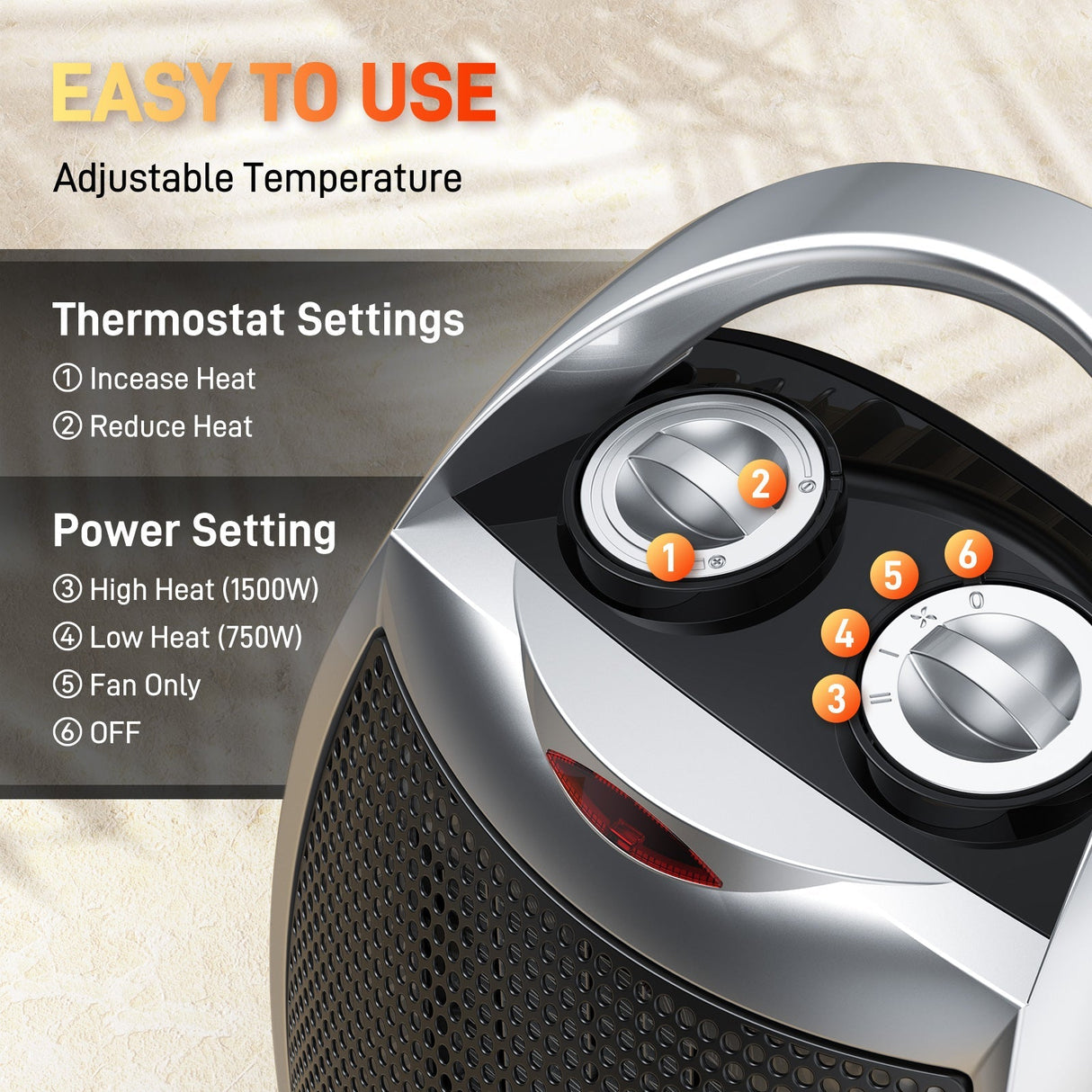 Small Electric Space Heater H36901X
