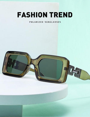 Small Size Rectangle Shape Sunglasses For Women & Men New Retro Style Square Branded Design New Fashionable  Hip Hop Sun Glasses For Female