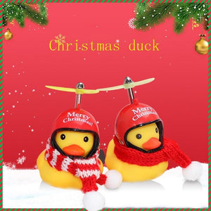 Small Yellow Bike Duck Bicycle Bell Luminous Airscrew Helmet Duck Ducky Bicycle Wind Motor Riding Cycling Lights Horn Rubber Duck Toy Car Ornaments Yellow Duck Car Dashboard Decorations Squeeze Duck Bicycle Horns With Propeller Helmet