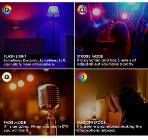 Smart For Home LED Light Bulb E27 E14 GU10 B22 220V 110V  Spot Magic Changeable Lamp Lampada+IR Control Decoration RGB White  Compatible with Alexa Google Home, RGBCW Smart GU10 Bulb, WiFi Smart LED Spot Light Bulb Indoor Decoration
