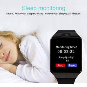 Smartwatch Support Card SIM Camera Sport Bluetooth Wristwatch Women Smart Watch Activity Fitness Tracker For Women Men Smartwatch For Android & iOS Phones Heart Rate Monitor Waterproof Fitness Watch