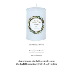 Smokeless Soy Wax Scented Candles Scented Pillar Candles Dripless Clean Burning Smokeless Dinner Candle For Wedding Party Restaurants Home Candles Church Wedding Birthday Holiday Scented Buddhist Creative Candles