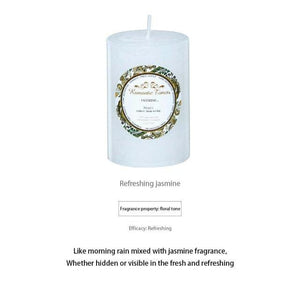 Smokeless Soy Wax Scented Candles Scented Pillar Candles Dripless Clean Burning Smokeless Dinner Candle For Wedding Party Restaurants Home Candles Church Wedding Birthday Holiday Scented Buddhist Creative Candles