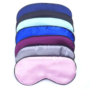 Smooth Pure Silk Sleep Rest Eye Mask Padded Shade Cover Travel Relax Eye Mask Sleeping Mask Comfortable Sleep Eye Cover With Adjustable Strap