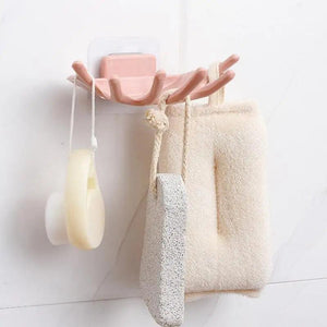 Soap Holder Bathroom Shower Dish Plates Storage Box With Drain Wall Mounted Self Adhesive Plastic Supplies Bathroom Soap Rack Suction Cup Bathroom Soap Dish Holder Shower Soap Dish Saver Tray Bar Soap Sponge Holder for Shower Bathroom Tub and Kitchen
