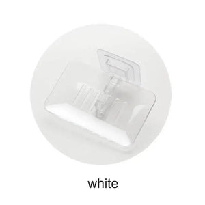 Soap Rack No Drilling Wall Mounted Double Layer Soap Holder Soap Sponge Dish Bathroom Accessories Soap Dishes Self Adhesive Soap Dish Bar Soap Holder Soap Dishes Tray Saver Case Box for Shower Bathroom Kitchen Dish Drainer Drying Rack