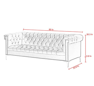 Oxford PU Leather Sofa