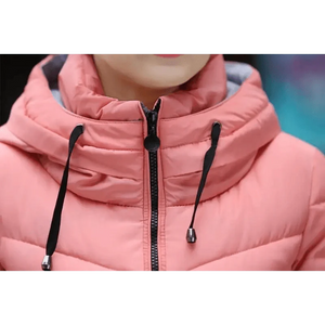 Soft And Comfortable Winter Jacket For Women Short Women's Thicken Outerwear In solid hooded Coats Zipper For Female Slim Cotton padded basic tops