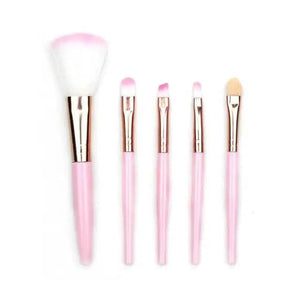 Soft And Cute 5Pcs Makeup Brushes Set Eye Shadow Eyebrow Eyeliner Blush Loose Foundation Powder Professional Lip Women Cosmetic Tools