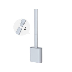 Soft Silicone Head Toilet Brush With Holder Black Wall-Mounted Detachable Handle Bathroom Cleaner Durable Accessories Silicone Toilet Brush Wall Mounting Toilet Brush No-Slip Long Handle Soft Silicone Bristle Toilet Corner Cleaner