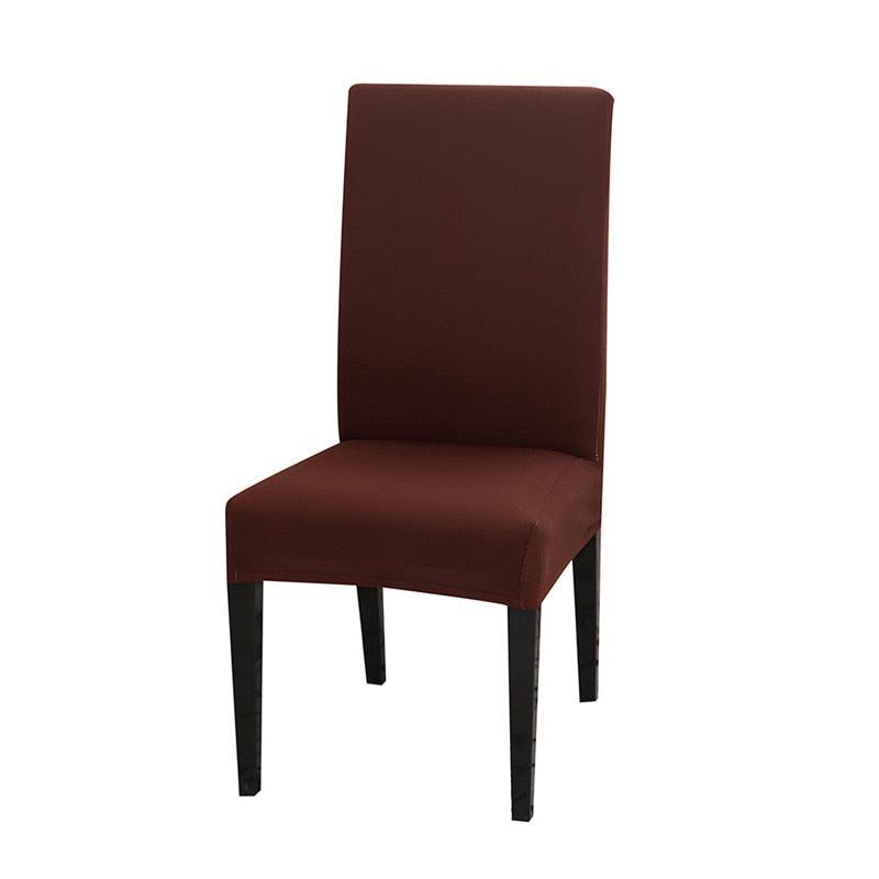 Solid Color Chair Covers Elastic Stretch Protection Case Slipcovers for Wedding Restaurant Home Kitchen Dining Chair Cover Dining Chair Slipcovers Stretch Parsons Chair Covers Sets Chiar Protector Removable Washable Elastic for Ktichen Dining Room