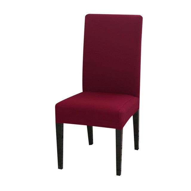 Solid Color Chair Covers Elastic Stretch Protection Case Slipcovers for Wedding Restaurant Home Kitchen Dining Chair Cover Dining Chair Slipcovers Stretch Parsons Chair Covers Sets Chiar Protector Removable Washable Elastic for Ktichen Dining Room