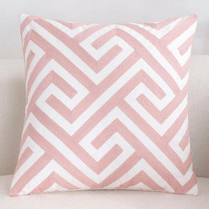 Solid Geometric Cushion Cover Pink Gray Blue Modern Decorative Throw Pillow Case Cushion Case for Room Bedroom Room Decorative Sofa Cushions Throw Pillows Cotton Pillow Covers Pillowcases 45x45