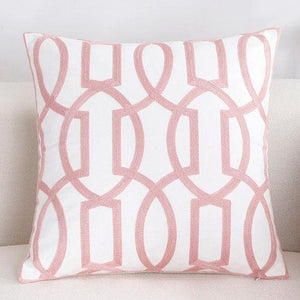 Solid Geometric Cushion Cover Pink Gray Blue Modern Decorative Throw Pillow Case Cushion Case for Room Bedroom Room Decorative Sofa Cushions Throw Pillows Cotton Pillow Covers Pillowcases 45x45