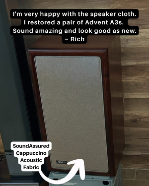 Fire Retardant Acoustic Fabric - SoundAssured Dual Layer Acoustical Fabric (100% Acoustic Transparency)