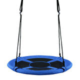 40 Inch Flying Saucer Tree Swing Indoor Outdoor Play Set-Blue