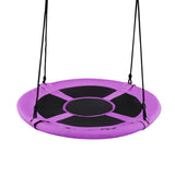 40 Inch Flying Saucer Tree Swing Indoor Outdoor Play Set-Blue