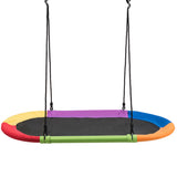 60 Inch Saucer Surf Outdoor Adjustable Swing Set-Colorful