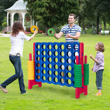 Jumbo 4-to-Score Giant Game Set with 42 Jumbo Rings and Quick-Release Slider-Blue