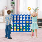 Jumbo 4-to-Score Giant Game Set with 42 Jumbo Rings and Quick-Release Slider-Blue