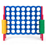 Jumbo 4-to-Score Giant Game Set with 42 Jumbo Rings and Quick-Release Slider-Blue