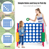 Jumbo 4-to-Score Giant Game Set with 42 Jumbo Rings and Quick-Release Slider-Blue