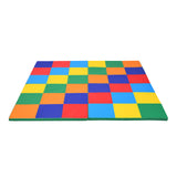 58 Inch Toddler Foam Play Mat Baby Folding Activity Floor Mat-Light Blue