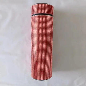 Sport Sterlling Creative Diamond Thermos Bottle Water Bottle Stainless Steel Smart Temperature Display Vacuum Flask Mug Gift for Men Women