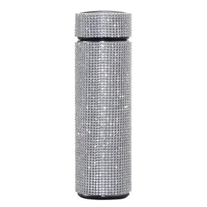 Sport Sterlling Creative Diamond Thermos Bottle Water Bottle Stainless Steel Smart Temperature Display Vacuum Flask Mug Gift for Men Women
