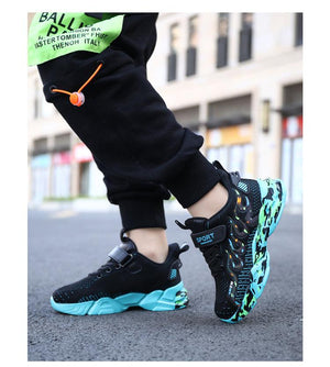 Spring Children Breathable Mesh Sneakers Comforthable Outdoor Sports Shoes Boys Kids Breathable Lightweight Running Shoes For Kids Fashion Athletic Casual Shoes