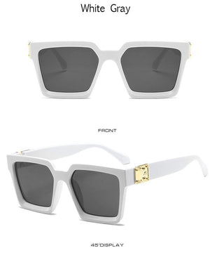 Square Sunglasses For Women Luxury Women Eyeglasses Sunglasses Square Metal Punk Rock Hip hop Glasses Men Women High Quality Designer Sunglasses For Men New Decent Design