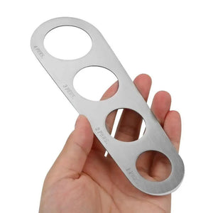 Stainless Steel 4 Holes Kitchen Pasta Measure Kitchen Accessories Spaghetti Quick Measurer Tools