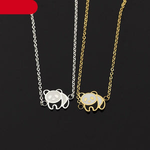 Stainless Steel Gold Cute Panda Cuff Bracelet Women Fashion Jewelry Animal Charm Panda Bracelet For Women Sterling Silver Panda Bracelets Cute Animal Jewelry Gifts For Women Girls