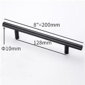 Stainless Steel Kitchen Door Cabinet T Bar Handle Pull Knob Door Pull Handle Stainless Door Handle Stainless Steel Hollow Bar Drawer Pulls Cupboard Knob For Kitchen Furniture