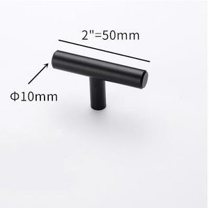 Stainless Steel Kitchen Door Cabinet T Bar Handle Pull Knob Door Pull Handle Stainless Door Handle Stainless Steel Hollow Bar Drawer Pulls Cupboard Knob For Kitchen Furniture