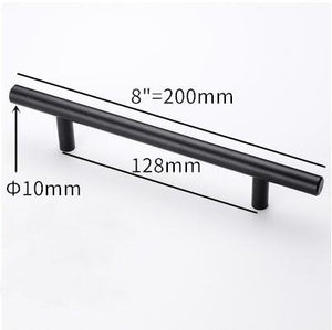 Stainless Steel Kitchen Door Cabinet T Bar Handle Pull Knob Door Pull Handle Stainless Door Handle Stainless Steel Hollow Bar Drawer Pulls Cupboard Knob For Kitchen Furniture