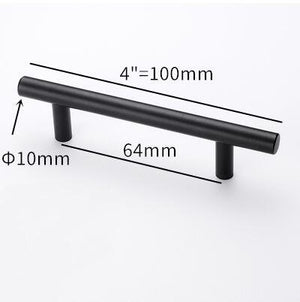 Stainless Steel Kitchen Door Cabinet T Bar Handle Pull Knob Door Pull Handle Stainless Door Handle Stainless Steel Hollow Bar Drawer Pulls Cupboard Knob For Kitchen Furniture