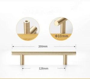 Stainless Steel Kitchen Door Cabinet T Bar Handle Pull Knob Door Pull Handle Stainless Door Handle Stainless Steel Hollow Bar Drawer Pulls Cupboard Knob For Kitchen Furniture