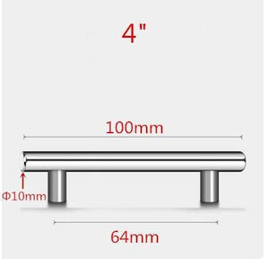 Stainless Steel Kitchen Door Cabinet T Bar Handle Pull Knob Door Pull Handle Stainless Door Handle Stainless Steel Hollow Bar Drawer Pulls Cupboard Knob For Kitchen Furniture