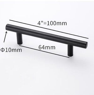 Stainless Steel Kitchen Door Cabinet T Bar Handle Pull Knob Door Pull Handle Stainless Door Handle Stainless Steel Hollow Bar Drawer Pulls Cupboard Knob For Kitchen Furniture