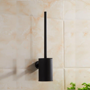 Stainless Steel Toilet Brush Holder Bathroom Cleaning Tool Holder With Toilet Brush Toilet Brush With Holder Bathroom Toilet Bowl Brush Set Non-Slip Handle Wall Mounted Floor Standing