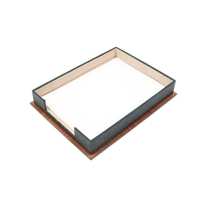 MOOG  Star Wooden & Leather Document Tray
