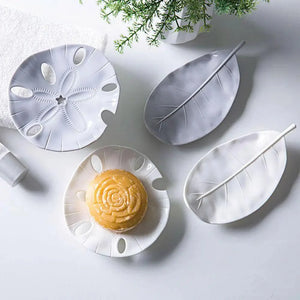 Starfish Soap Dish Leaf Shape Soap Drain Tray Creative Soap Holder Jewelry  Storage Plate Tray Container Bathroom Accessories Soap Container Leaf Shape Soap Dish Exquisite Soap Drain Tray Creative Soap Holder Jewelry Storage Plate Tray Container Bathroom